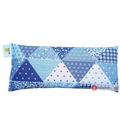 Ricfit Fit-Bag-Stützkissen Nacken/Lende mit Hirsespreu - Blumen grau - 13x30cm