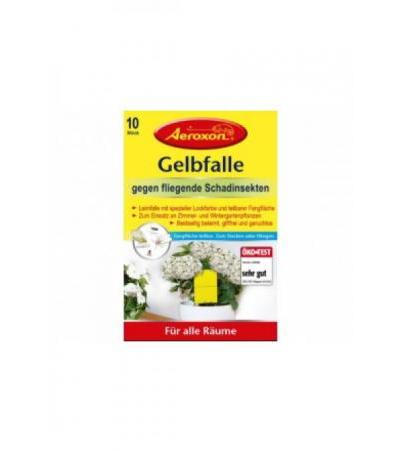 AEROXON Gelbfalle für Topfpflanzen 10 Stk (Achtung! Versand nur INNERHALB der SCHWEIZ möglich!)