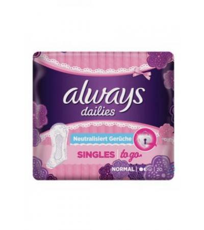 ALWAYS Slipeinl Singles to go Geruchsneutr 20 Stk