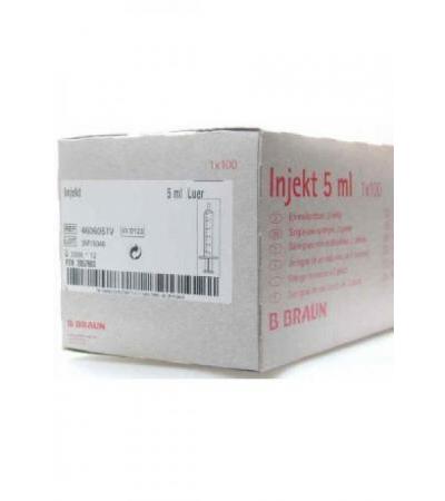 B. BRAUN INJEKT Spritze 5ml Luer 2teil ex 100 Stk