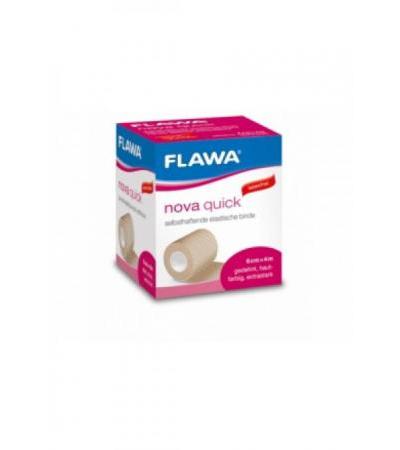 FLAWA NOVA Quick kohäsive Binde 8cmx4.5m latexfrei