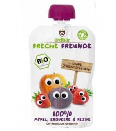 FRECHE FREUNDE Quetschmus Apfel Erdbee&Feige 100 g