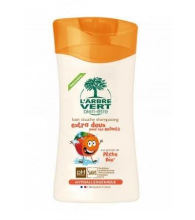 L'ARBRE VERT Öko Dusch&Sh Kind Bio Pfirs Fr 250 ml