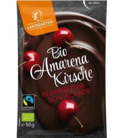 LANDGARTEN Amarenakirsch Zartbitter Bio Fairt 50 g