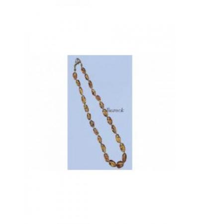 MAINARDI Natur Bernstein 32cm Barock Silberverschl