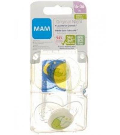 MAM Night Nuggi Sili 16-36M Spez Kol Girl 2 Stk