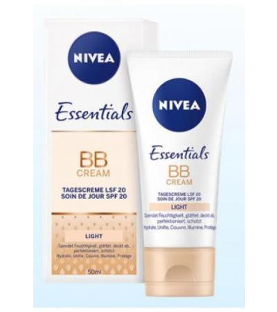 NIVEA Face Essentials BB CREAM Light LSF 20 50 ml