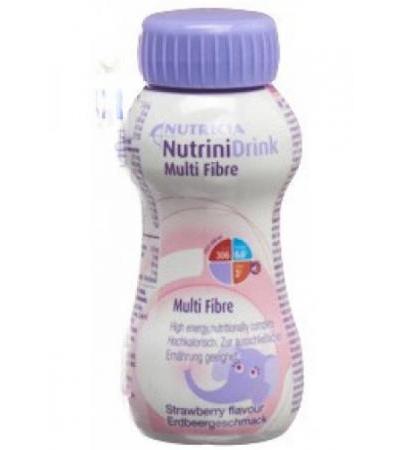 NUTRINI DRINK Multi Fibre Erdbeer 200 ml