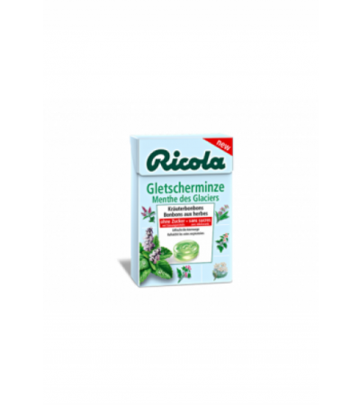 RICOLA Gletscherminze Bonbons o Zucker Box 50 g