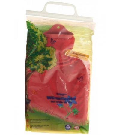 SÄNGER Wärmflasche 2l Fleecebezug rot Enzian