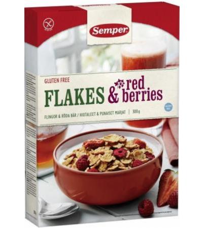 SEMPER Flakes Red Berries glutenfrei 300 g