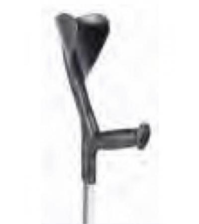 SUPAIR Krücke 130kg alu/schwarz Hartgriff 1 Paar