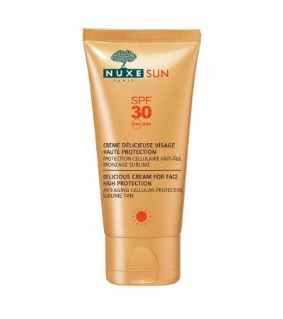 Nuxe Sun - Crème Visage Délicieuse Haute Protection SPF30