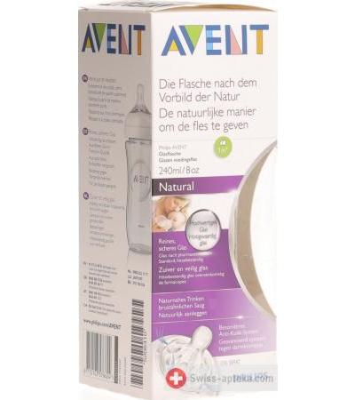 Avent Naturnah-Flasche 240мл Glas