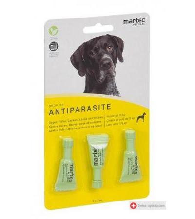 Martec Pet Care Drop On Antiparas Hund +15кг 2мл