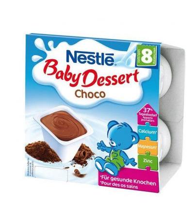Nestle Baby Dessert Choco для 8-месячных 4x 100г