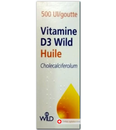 Vitamine D3 Wild 500U.I/goutte, жидкий, 10мл